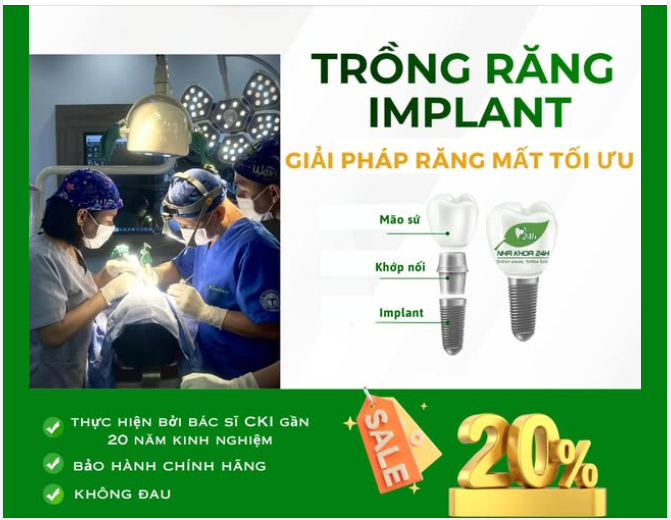 IMPLANT – GIẢI PHÁP RĂNG MẤT TỐI ƯU