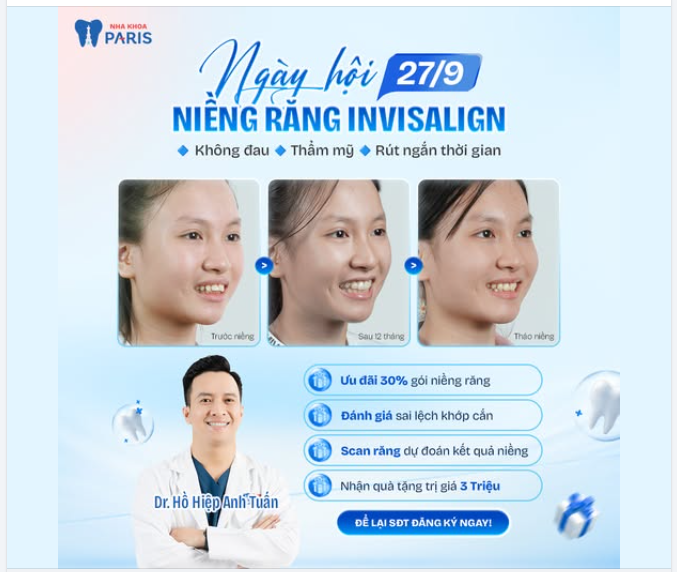 NGÀY HỘI NIỀNG RĂNG INVISALIGN MIỄN PHÍ