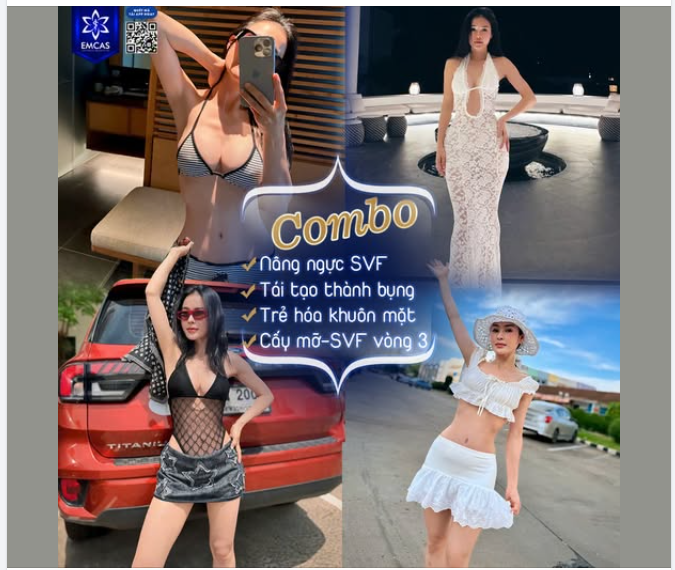 Đẹp hoàn hảo từ khuôn mặt đến 3 vòng chỉ với 1 combo tại EMCAS