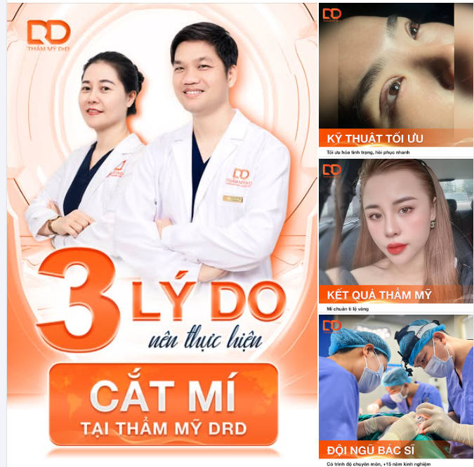 TOP 3 LÝ DO NÊN CHỌN CẮT MÍ TẠI THẨM MỸ DrD