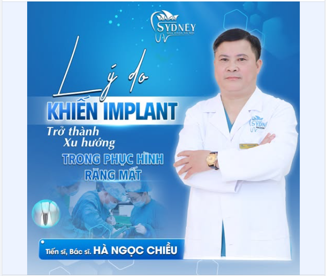 LÝ DO KHIẾN IMPLANT TRỞ THÀNH XU HƯỚNG TRONG PHỤC HÌNH RĂNG MẤT
