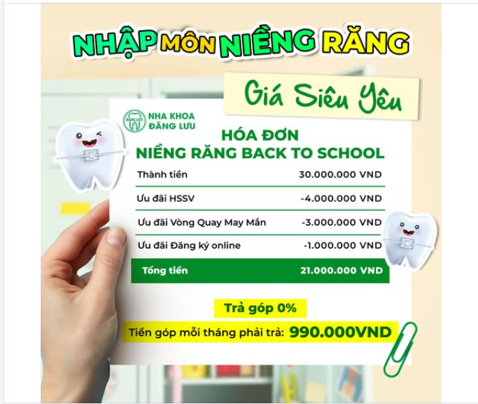 NHẬP MÔN NIỀNG RĂNG Với Chi Phí Nhẹ Tênh, Pass Môn Nhẹ Nhàng Chỉ Từ 6 Lần Hẹn!