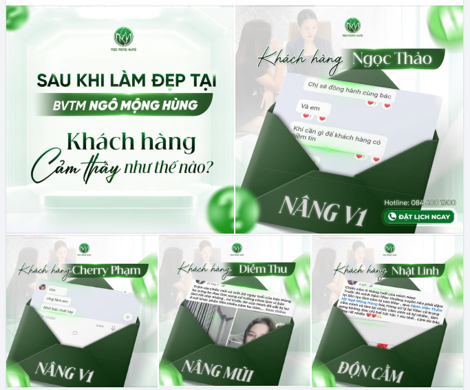 Có nhiều câu chuyện dễ thương từ khách hàng sau khi làm đẹp.