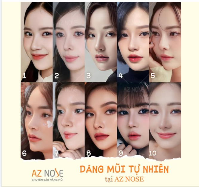 Nhiều người ngoài kia nói là "AZ NOSE không có làm mũi tự nhiên đâu". Kệ, mình post hình mũi tự nhiên đẹp ở AZ NOSE lên luôn.