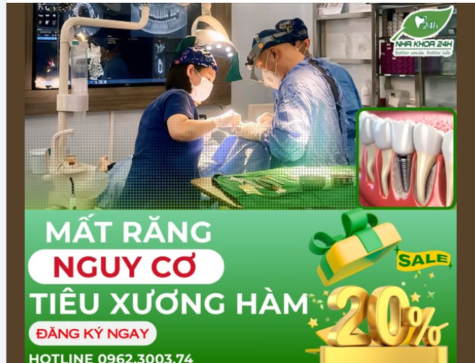 MẤT RĂNG – NGUY CƠ TIÊU XƯƠNG HÀM