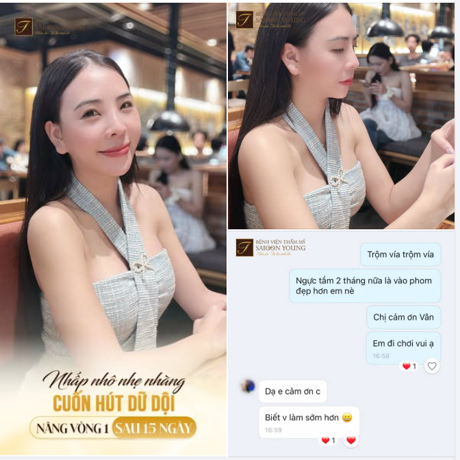 SAU 15 NGÀY NÂNG VÒNG 1 “Biết vậy làm sớm hơn” - chính là chia sẻ từ chị khách Saigon Young