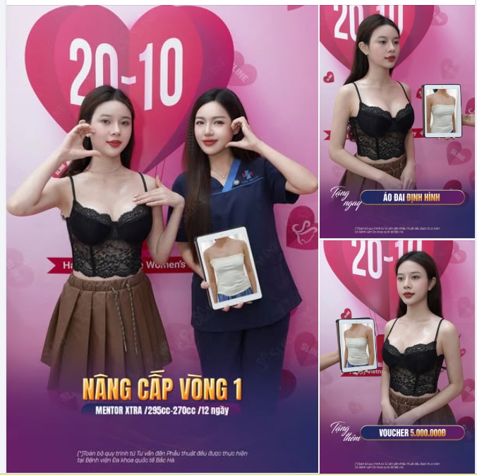 NÂNG NGỰC THÁNG 10.  "CƠ HỘI THAY ĐỔI VÒNG 1 SANG TRỌNG VÀ AN TOÀN"