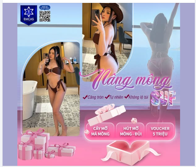 Nâng mông SVF - Đào xinh căng đét chỉ 45 phút