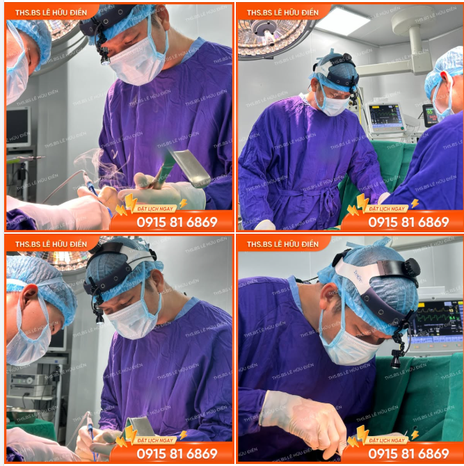 Ths.Bs Lê Hữu Điền cùng ekip đang trực tiếp thực hiện ca Nâng V1 cho khách hàng đặc biệt bay từ nước ngoài về Việt Nam.