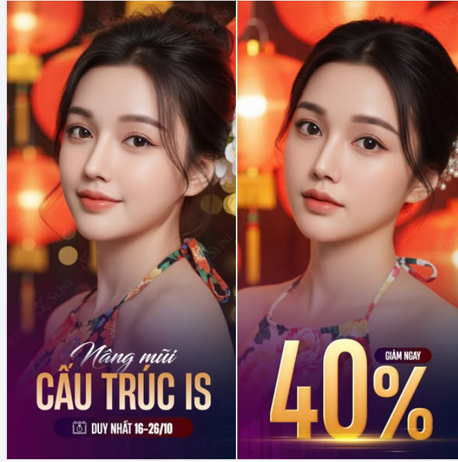 NÂNG MŨI – GIẢM ĐẾN 40% TRONG THÁNG 10.