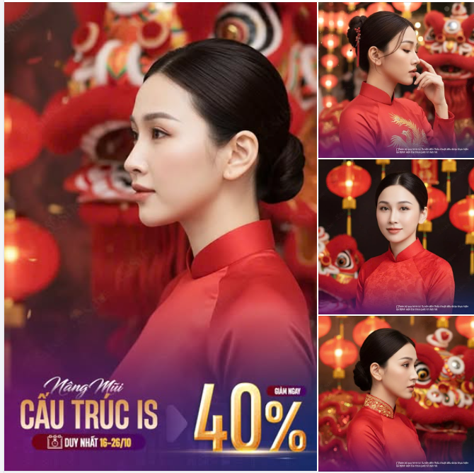 NÂNG MŨI NGÀY VÀNG GIẢM ĐẾN 40%.