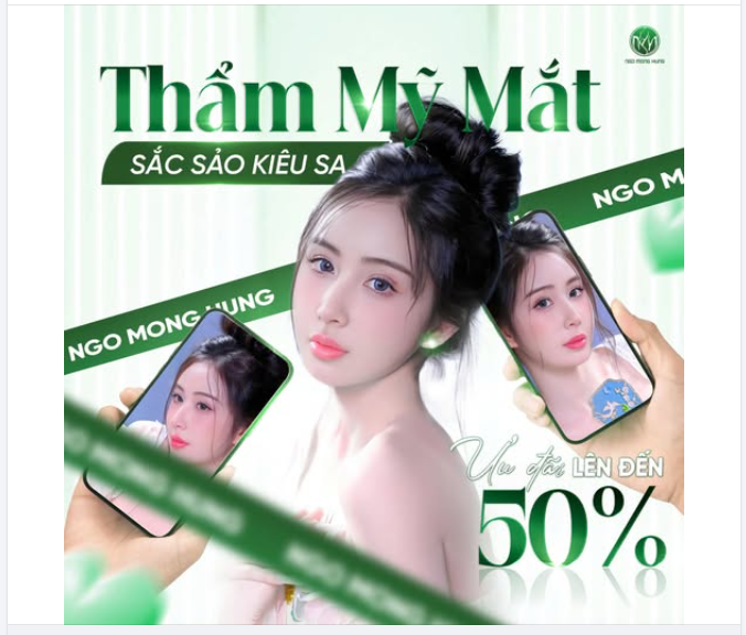 Thẩm mỹ mắt sắc sảo kiêu sa - Ưu đãi lên đến 50%