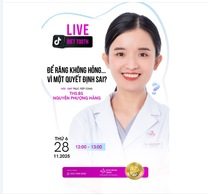 LIVE – ĐỂ RĂNG KHÔNG HỎNG...VÌ MỘT QUYẾT ĐỊNH SAI?