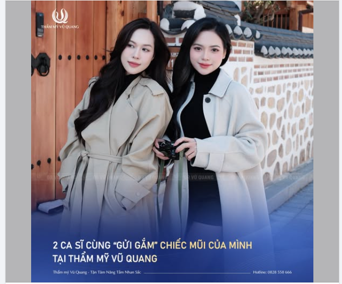 TOP 2 CA SĨ GÂY SỐT SAU KHI NÂNG MŨI TẠI DR. VŨ QUANG