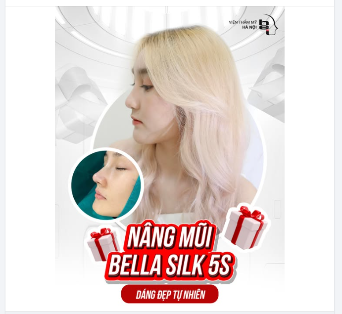 NÂNG MŨI BELLA SILK 5S – DÁNG MŨI TỰ NHIÊN, KHÓ NHẬN RA ĐÃ SỬA