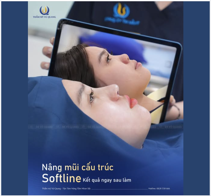 Nếu bạn từng thất vọng vì dáng mũi kém xinh, thiếu điểm nhấn, đây chính là "tín hiệu vũ trụ" để bạn có cơ hội để thay đổi ngoạn mục cùng Nâng mũi cấu trúc Softline tại Thẩm mỹ Vũ Quang!