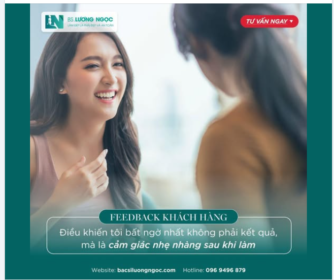 FEEDBACK CỦA KHÁCH HÀNG  “TÔI ĐÃ CÓ THỂ VỀ NHÀ SINH HOẠT BÌNH THƯỜNG NGAY NGÀY HÔM SAU MÀ KHÔNG GẶP KHÓ KHĂN GÌ.”