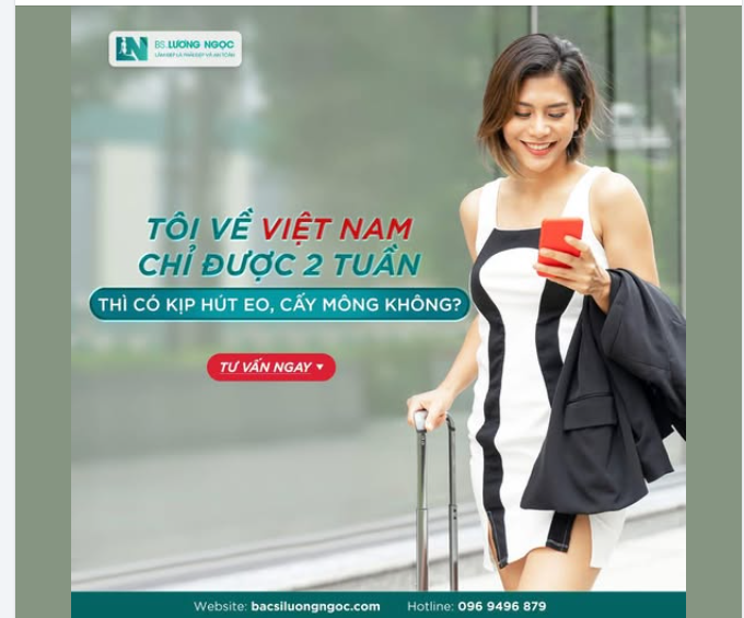 Q&A: TÔI VỀ VIỆT NAM CHỈ ĐƯỢC 2 TUẦN THÌ CÓ KỊP HÚT EO, CẤY MÔNG KHÔNG?