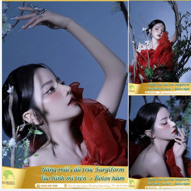 Tái phẫu thuật mũi cấu trúc lần 2 bằng sụn tự thân kết hợp thanh Surgiform giúp sở hữu ngay dáng mũi Barbie-line thanh thoát, hài hòa.