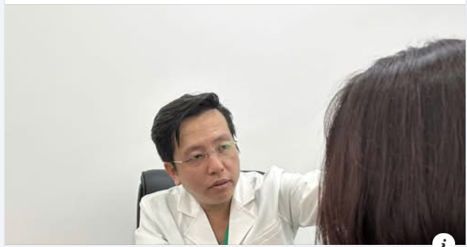 Biến chứng sau cắt mí tại một spa không giấy phép khiến nữ bệnh nhân phải tìm đến Thẩm mỹ viện Tấm trong tình trạng mắt không thể nhắm kín và vùng trán căng tức.