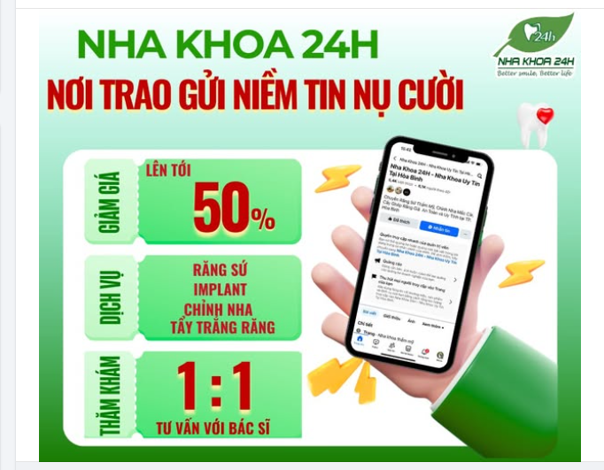 NHA KHOA 24H – NƠI TRAO GỬI NIỀM TIN NỤ CƯỜI