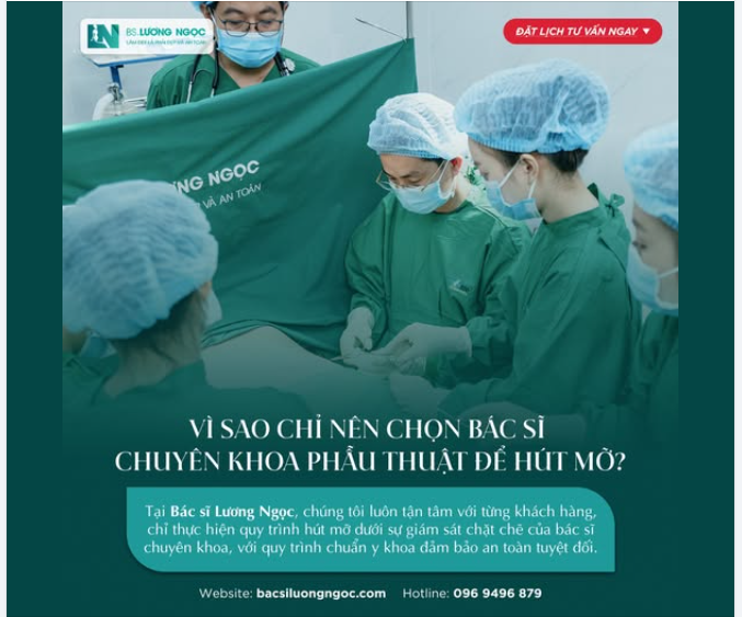 Q&A: VÌ SAO CHỈ NÊN CHỌN BÁC SĨ CHUYÊN KHOA PHẪU THUẬT ĐỂ HÚT MỠ, THAY VÌ CƠ SỞ THẨM MỸ THÔNG THƯỜNG?