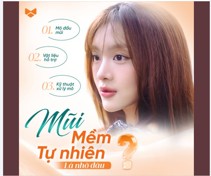 MŨI MỀM TỰ NHIÊN LÀ NHỜ ĐÂU?