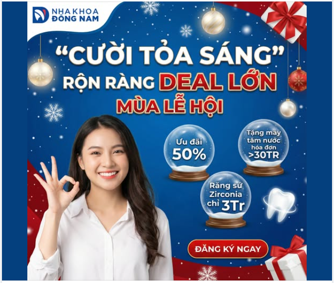 GIÁNG SINH LUNG LINH - CƯỜI XINH HẾT Ý VỚI DEAL RĂNG SỨ 50%