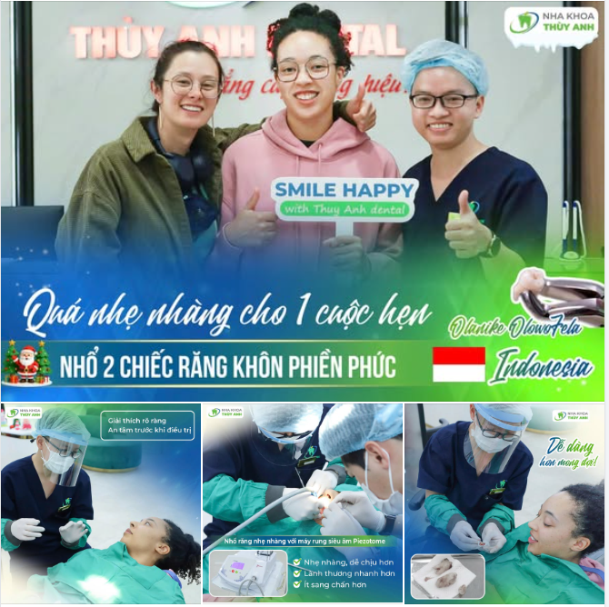 LOẠI BỎ 2 CHIẾC RĂNG KHÔN ''KHÓ CHIỀU'' CHO BẠN NỮ INDONESIA ĐÓN GIÁNG SINH VUI VẺ