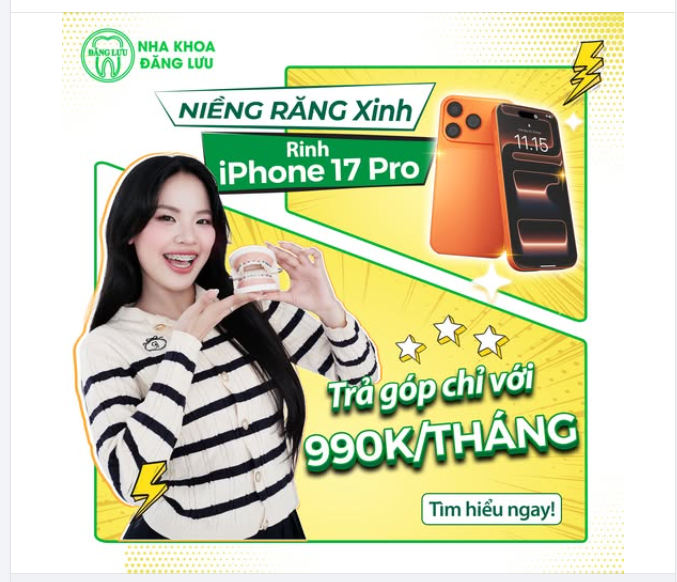 Tết Này! Niềng Răng Xinh, Rinh iPhone 17 Pro Cam Vũ Trụ