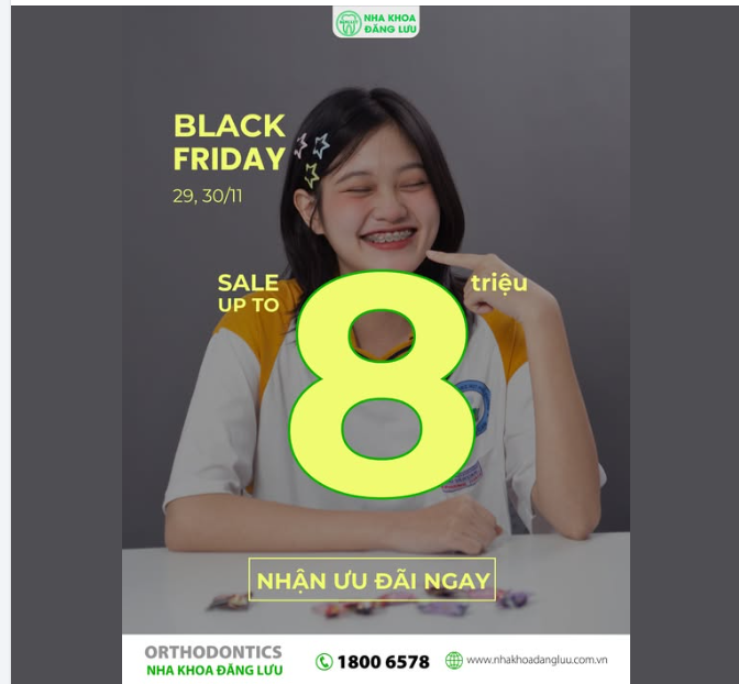 CHỈ CÒN 2 NGÀY ĐỂ SĂN DEAL NIỀNG RĂNG BLACK FRIDAY!