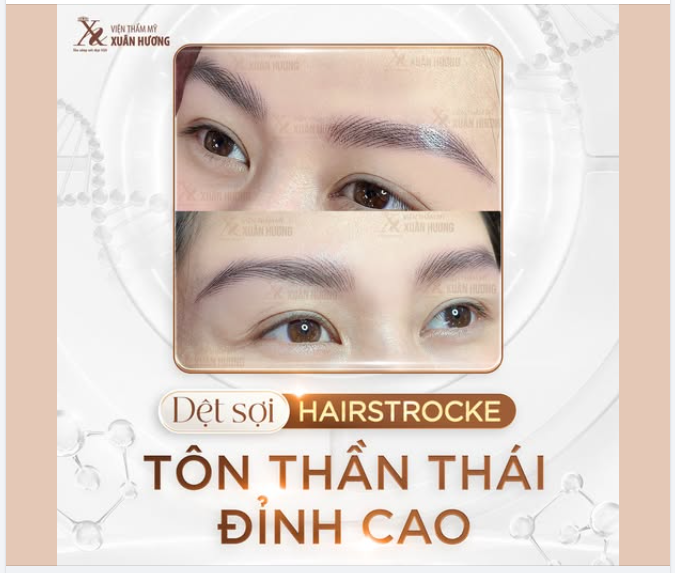 ĐIÊU KHẮC SỢI HAIRSTROKE - DÁNG MÀY SẮC NÉT - ĐẸP TỰ NHIÊN