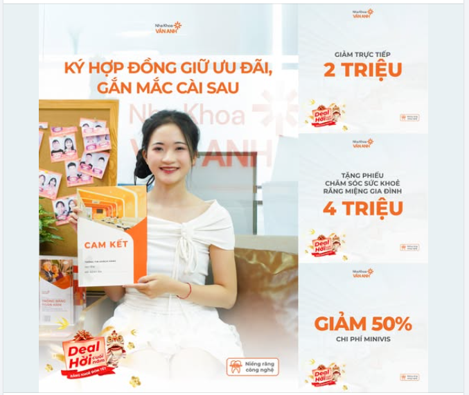 ƯU ĐÃI NIỀNG RĂNG LỚN NHẤT NĂM – KÝ HỢP ĐỒNG TRƯỚC, GẮN MẮC CÀI SAU