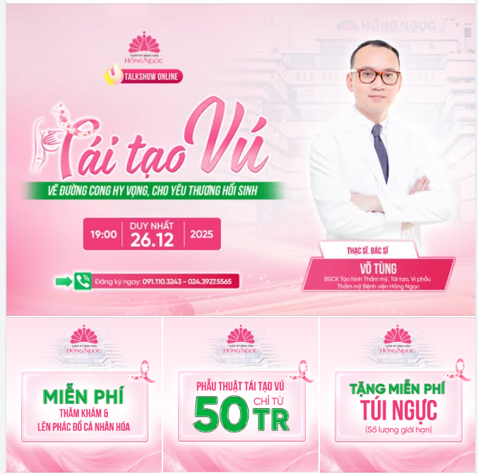 TÁI TẠO VÚ - VẼ ĐƯỜNG CONG HY VỌNG, CHO YÊU THƯƠNG HỒI SINH