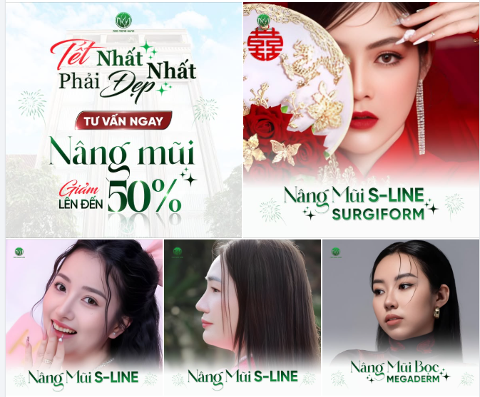 Tết nhất là phải đẹp nhất  Nâng mũi giảm lên đến 50%
