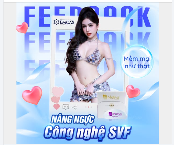 FEEDBACK KHÁCH HÀNG NÂNG NGỰC SVF TẠI EMCAS