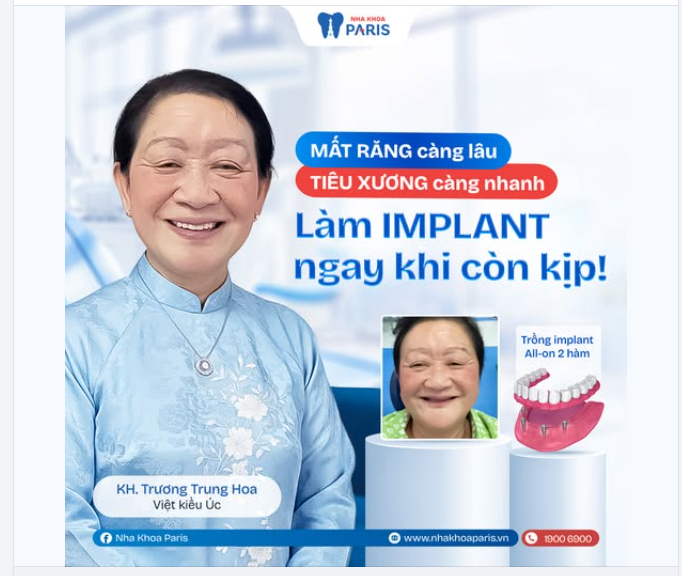 MẤT RĂNG LÂU NĂM – TIÊU XƯƠNG CÀNG SỚM