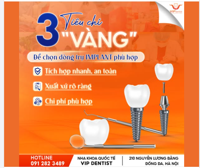 3 TIÊU CHÍ VÀNG ĐỂ CHỌN TRỤ IMPLANT