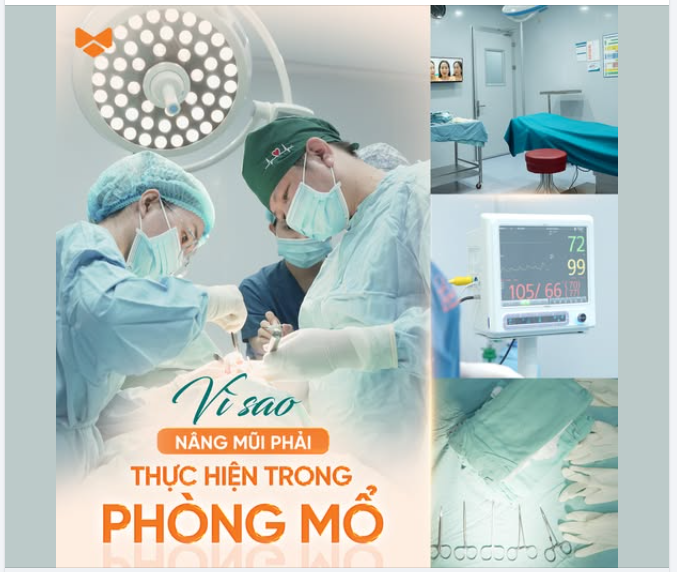 VÌ SAO NÂNG MŨI CẦN THỰC HIỆN TRONG PHÒNG MỔ?