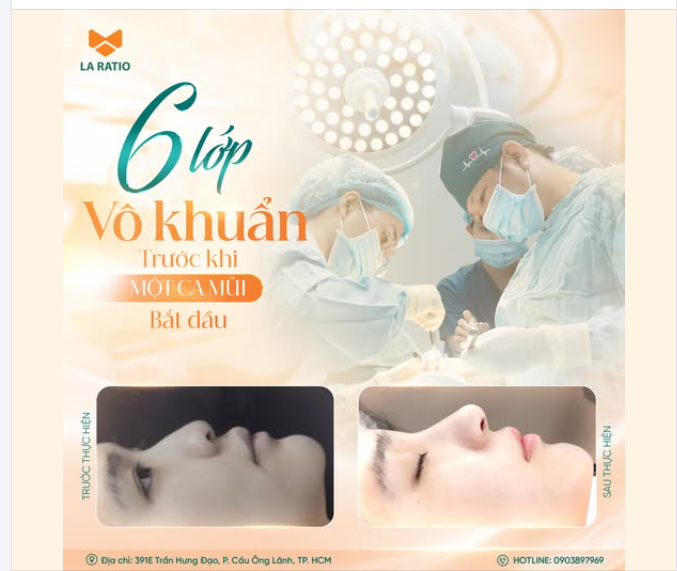 6 lớp vô khuẩn trước khi một ca mũi bắt đầu  Nhiều khách chia sẻ với chúng tôi:  “Em tin bác sĩ, nhưng vẫn lo về an toàn.”