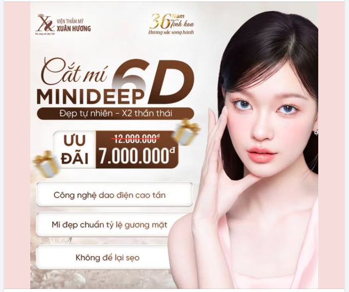 CẮT MÍ MINIDEEP 6D - ĐẸP TỰ NHIÊN, X2 THẦN THÁI