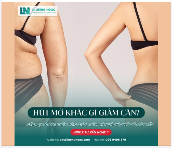 QA HÚT MỠ KHÁC GÌ GIẢM CÂN?