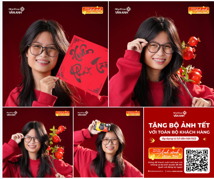 Chào Tết bằng bộ ảnh "VUÝP" cùng Nha khoa Vân Anh