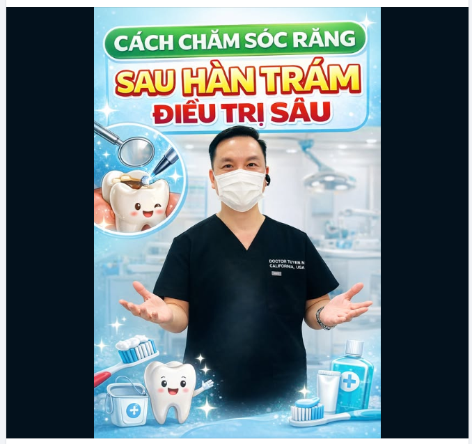 Cách chăm sóc răng sau hàn trám điều trị sâu