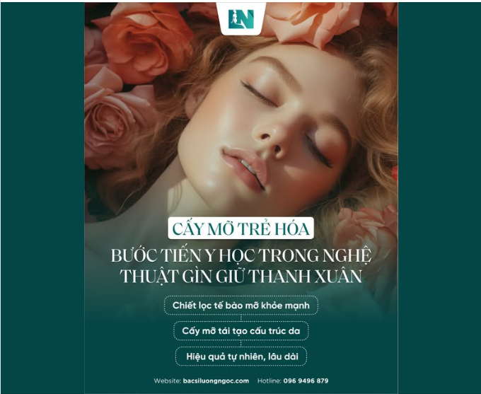 CẤY MỠ TRẺ HÓA: BƯỚC TIẾN Y HỌC TRONG NGHỆ THUẬT GÌN GIỮ THANH XUÂN