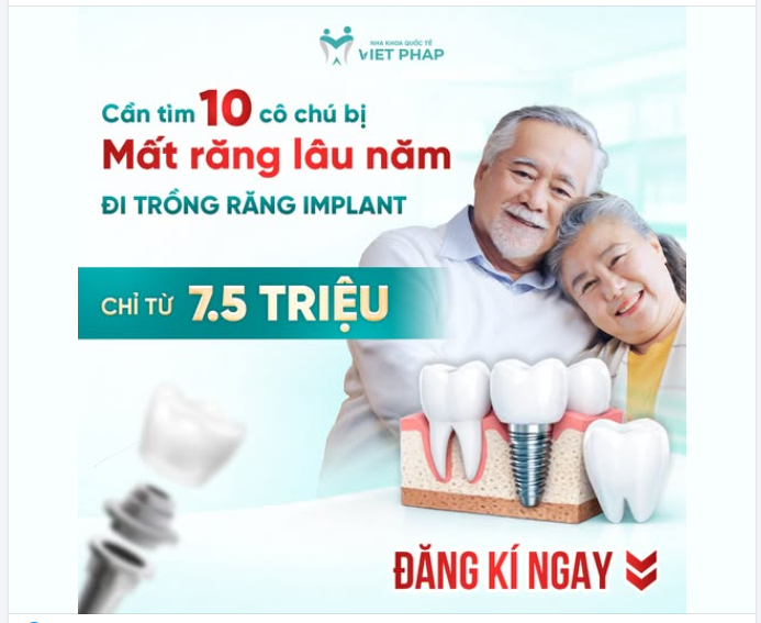 ƯU ĐÃI TRỒNG RĂNG IMPLANT - ĂN NGON KỊP ĐÓN TẾT