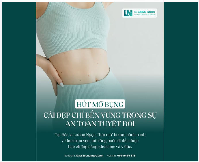 HÚT MỠ BỤNG: CÁI ĐẸP CHỈ BỀN VỮNG TRONG SỰ AN TOÀN TUYỆT ĐỐI