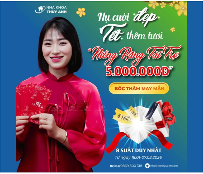 NIỀNG RĂNG ĐÓN TẾT – RINH LỘC 5 TRIỆU