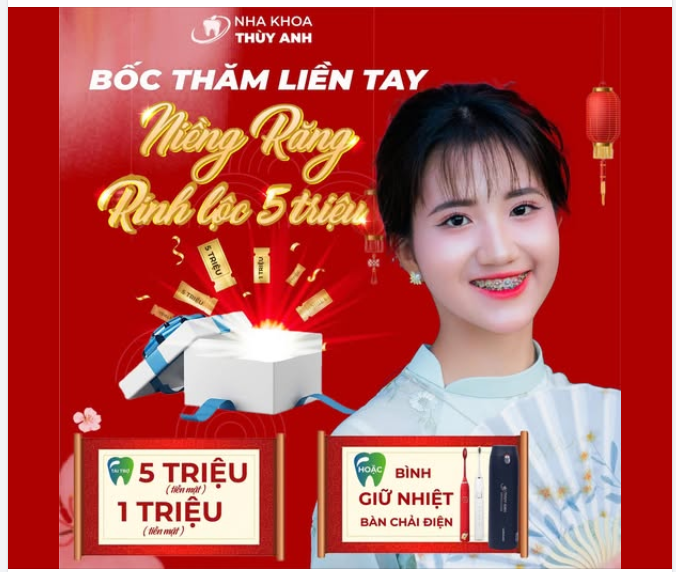 BỐC THĂM THỬ VẬN MAY - NIỀNG RĂNG NHẬN GÓI TÀI TRỢ 5 TRIỆU