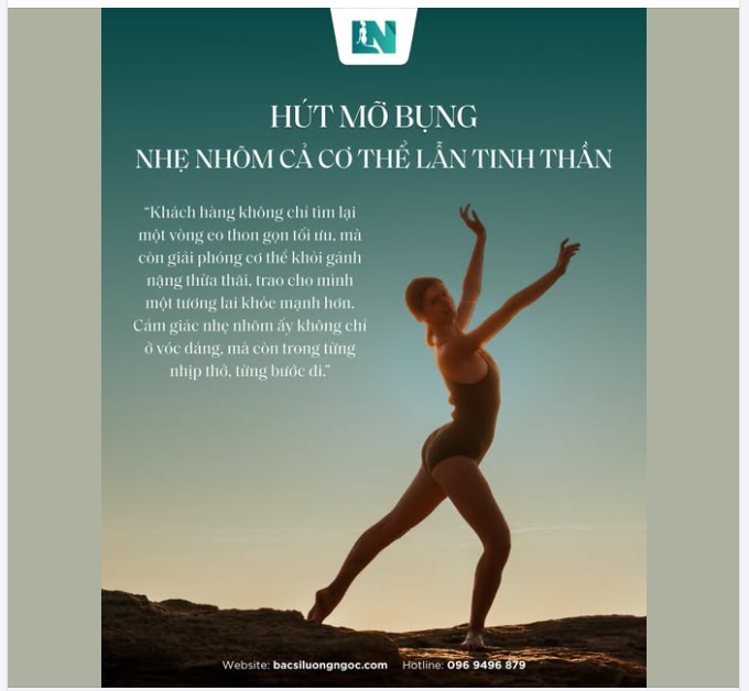 HÚT MỠ BỤNG, NHẸ NHÕM CẢ CƠ THỂ LẪN TINH THẦN.